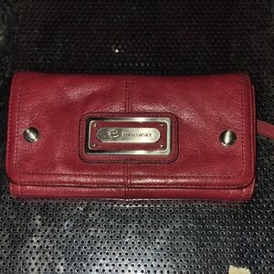 B. Makowsky Burgundy Leather Wallet